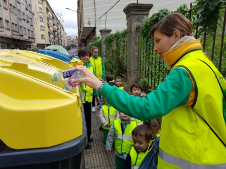 Os máis pequenos tamén reciclan