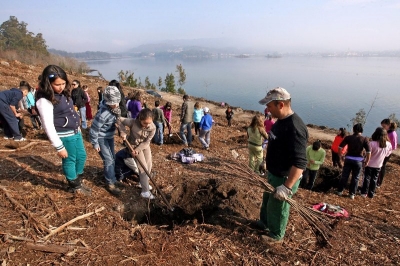 Os escolares pontevedreses con Voz Natura