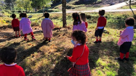 Los alumnos del CPR Estudio de Chandebrito aspiran a confluir en la catedral de Santiago