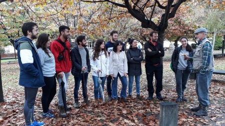 Os escolares bótanse ao monte en busca dos mellores cogomelos